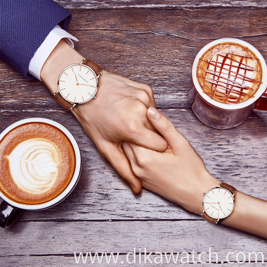 Hannah Martin CB01 Watch Creative Business Leather Unisex Couple Watches Quartz Waterproof Watches Men Wrist Relogio Masculino